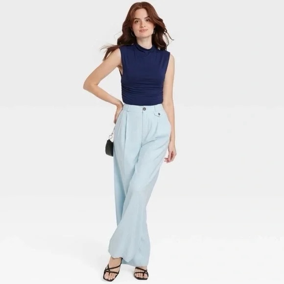 NWT * A New Day * Wide Leg High Rise Relaxed Hip Pant * SZ 6R - Picture 4 of 4